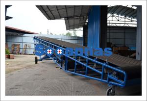 China Carbon Steel Frame 800mm Mobile Conveyor Belt System on sale