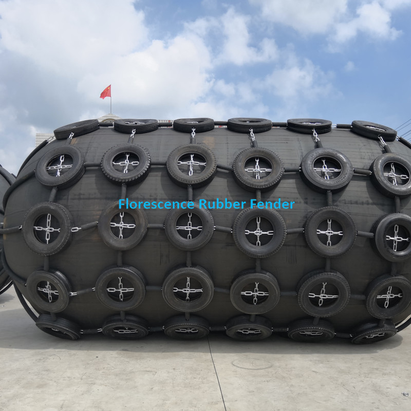 Marine Inflatable Floating Yokohama Pneumatic Rubber Fender With Chain Net