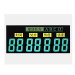 Black Background VA LCD Display Negative Transmissive Segment 12 O'clock Viewing