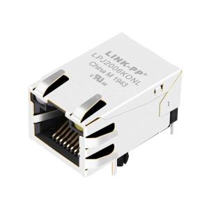 China Pulse JP006821UNL Compatible LINK-PP LPJ2006KONL 10/100 Base-T Tab Up Green&Orange/Yellow Led One Port Ethernet Connector RJ45 Socket on sale