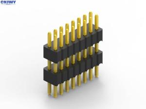 Buy cheap Universal 1.27 Pitch Pin Header , Square 40 Pin Header Connector 500 V Withstand Voltage product