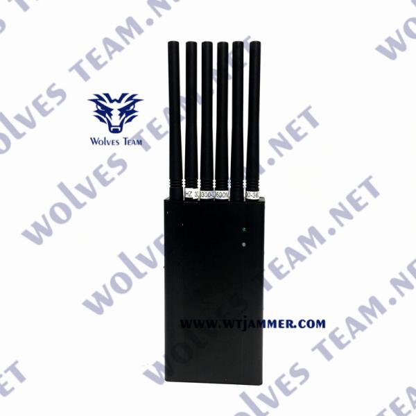 Quality Handheld 6 Antennas Wifi Jammer Signal Wireless Communication for sale