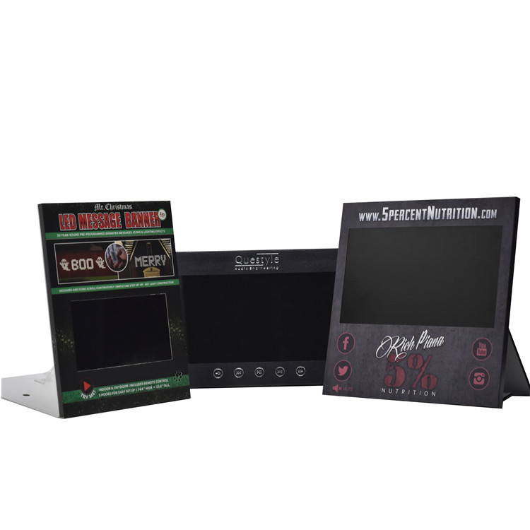 Innovative CDU(counter display unit) with HD screen video player, 10 inch counter video display instore video display