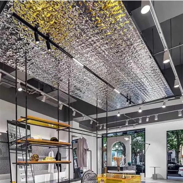 Low Maintenance Water Ripple Metal In Geometric Pattern