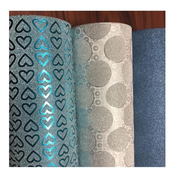 Quality Multiple Extrusion Custom Size Gold Color PP Glitter Film Roll for Decorative Packaging for sale