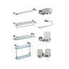 Buy cheap Silver Bathroom Hardware Sets Wall Mounted Stainles Steel Sus304 Gold satin from wholesalers