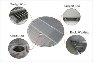 China Diameter 1250mm X Slot 0.5mm Joint Type Wedge Wire Support Grids For Ion Exchangers on sale