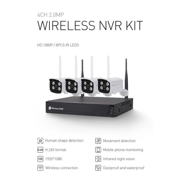 Tuya Wireless Camera Cctv Ip Video Wifi Camera Outdoor Security Home Alarm System Surveillance Kits Outdoor Fixed Camera