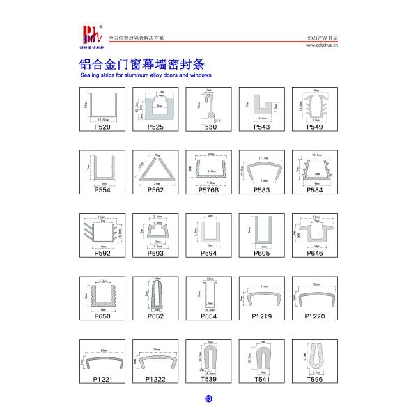 Soft Rubber PVC Weather Stripping For Wooden Skirting Board 7*4mm