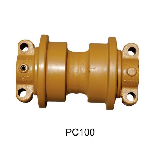 Quality Yellow Smooth Finish Bulldozer Track Roller Pc100 for sale