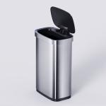 Big Volume Steel Automatic Sensor Trash Bin Open Top Touchless Trash Can