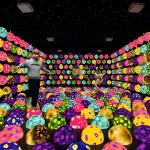 Indoor Cool Jump Space Bouncing Sphere Floor Interactive Projection