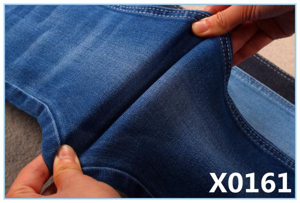 Quality Blue Stretchy 67 Cotton 22 polyester 2 Spandex 55 56" Width 10 Oz Denim Fabric for sale
