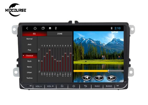 Quality 2 Din Volkswagen DVD Player GPS Navigation Android System 9 Inch Screen 1024*600P for sale
