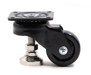 Buy cheap Black PA6 Heavy Duty Adjustable Caster Wheels 670kg Easy Moving product