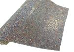 Elastic Fabric Backing Silver Glitter Fabric Soft And Sparkle Material