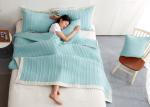Solid Straight Lines Bedspreads And Coverlets Machine Quilting Twin / Queen /
