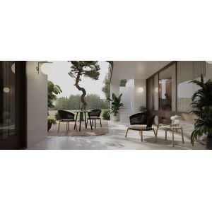 Waterproof Fabric Teak Aluminum Outdoor Sectional Patio Furniture Sofa Tables