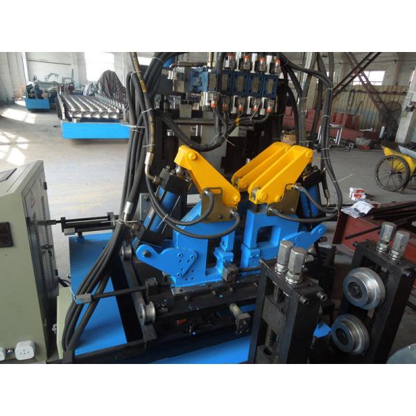 Gcr15 Roller / Chain Drive PLC Control CZ Purlin Roll Forming Machine