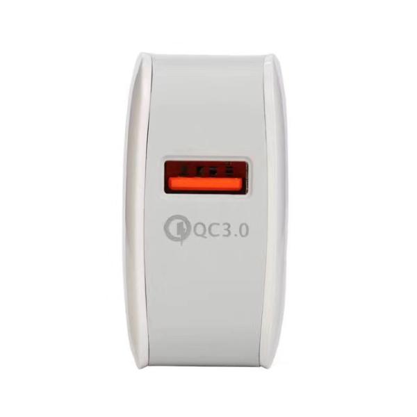 QC3.0 fast charge single USB port travel charger fast mobile phone charger wall charger home charger travel charger