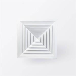 China 4 Way Aluminum Air Diffusers 600x600mm Square Directional Ceiling Diffuser on sale
