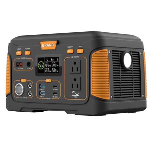 300W Outdoor Portable Power Station Emergency Camping Battery Bank With AC/DC Invertor