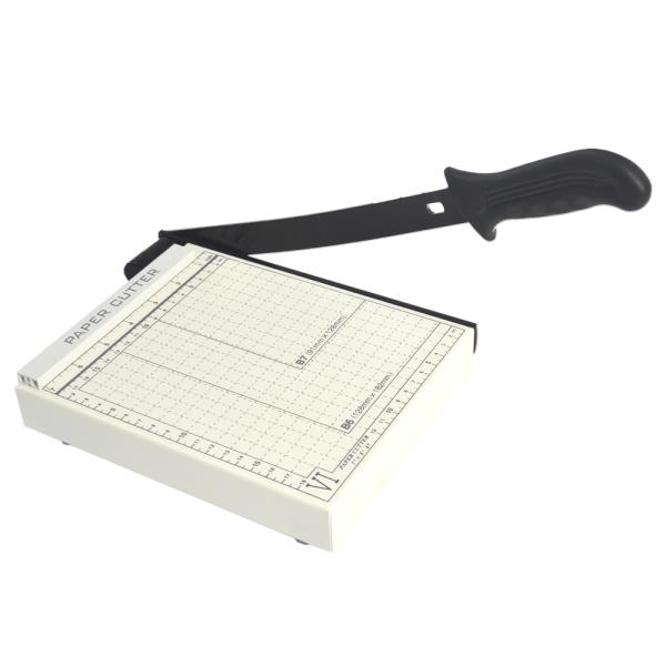 White Manual Paper Cutter Machine Guillotine for A5 Paper Trimmer by ZEQUAN