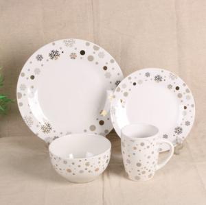China Luxury EU Style Bone China Dinnerware Sets , Tableware Dinnerware Sets For Gift on sale