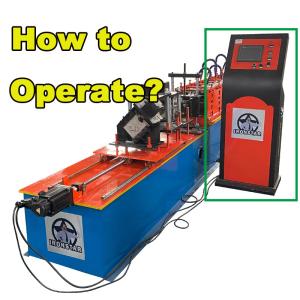 Buy cheap PLC control Stud And Track Machine Ceiling Channel Roll Forming Machine ISO9001 product