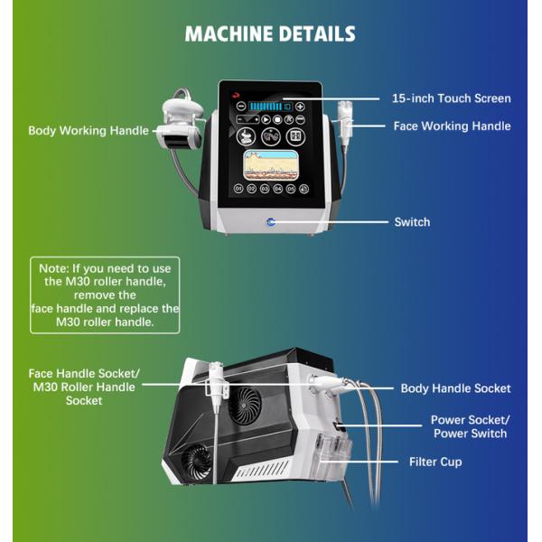 Portable Body Slimming Vacuum Roller Massage Machine , Vela Slimming Machine