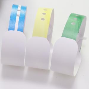 China Rectangle Shape Hospital Patient Wristband Disposable ID Bracelet on sale
