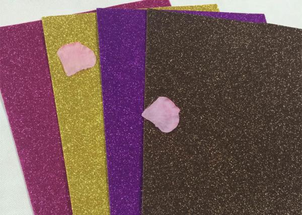 Quality Stylish Shiny Glitter Foam Sheets Crafts Wrapping Paper 1/128" Glitter Sand Material for sale