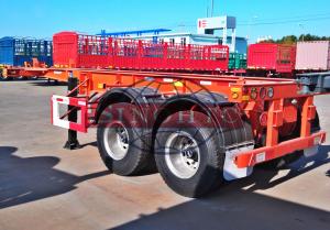 China 30 Tons Skeletal Container Trailer , 2 Axle 20 Foot Skeleton Semi Trailer on sale