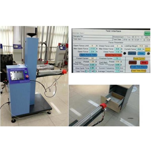PLC Control Furniture Testing Device For Drawer Mechanical Durability Testing