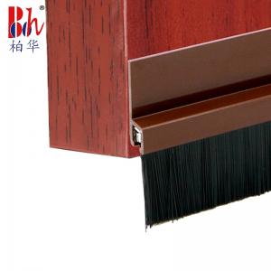China Self Adhesive Door Bottom Seal Strip Flexible Brush Type Door Sweep on sale