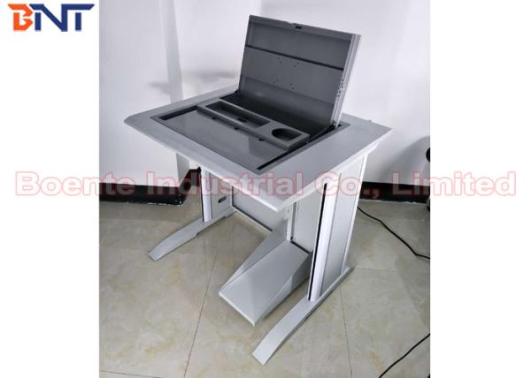 Quality University Laboratory Computer LCD Monitor Lift , Tabletop Hidden Flip Up Box for sale