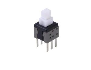 Buy cheap Self Locking 8mm Momentary Push Button Switch Single And Double Row SGS Approved product
