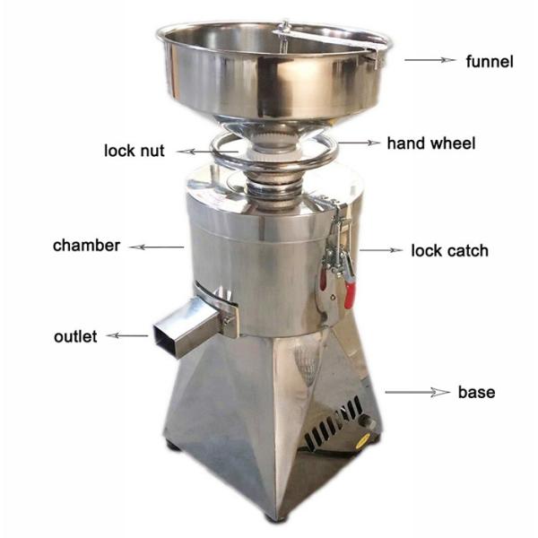 Quality 15kg/hour 1PH Peanut Paste Making Machine Small Home Use 1.1kw for sale