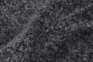 Black Warp Knitted Curling Look 150cm Width for Garment