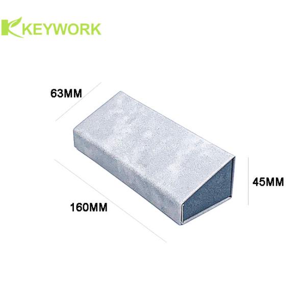 Side-Trapezoid Tri Fold Metal Reading Optical Glasses Case Resit Compression Factory