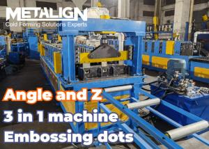 High Precision Drywall Roll Forming Machine With Embossing Hydraulic Punching For Light Gauge Angle And Z Profile