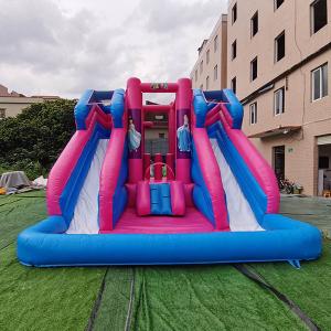 China UVproof Obstacle Course Jump House , PVC Big Inflatable Bounce House on sale
