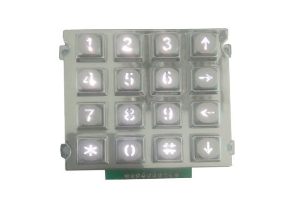 Quality Industrial Metal Telephone Number Keypad , Illuminated Dot Matrix Keypad for sale