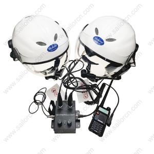 Buy cheap Two set GD-K01-S6 Paramotor helmet with intercom Paratrike intercom systercom autogyro helmet Open Cockpits helmet product