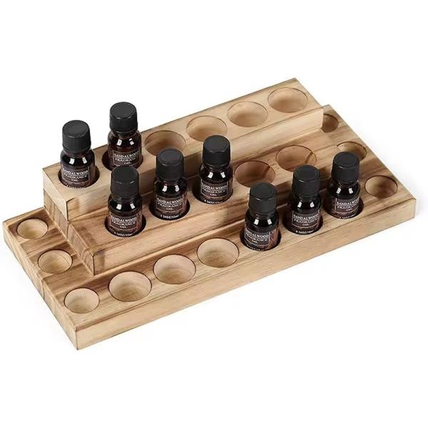 Quality Multifunctional wooden 4-layer essential oil storage shelf display shelf for sale