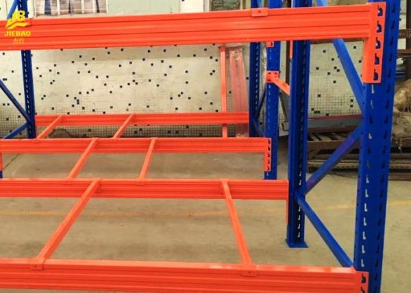 Quality Assembly Blue Columns Warehouse Pallet Racking Load Weight 4000KG 3 Levels 6M High for sale