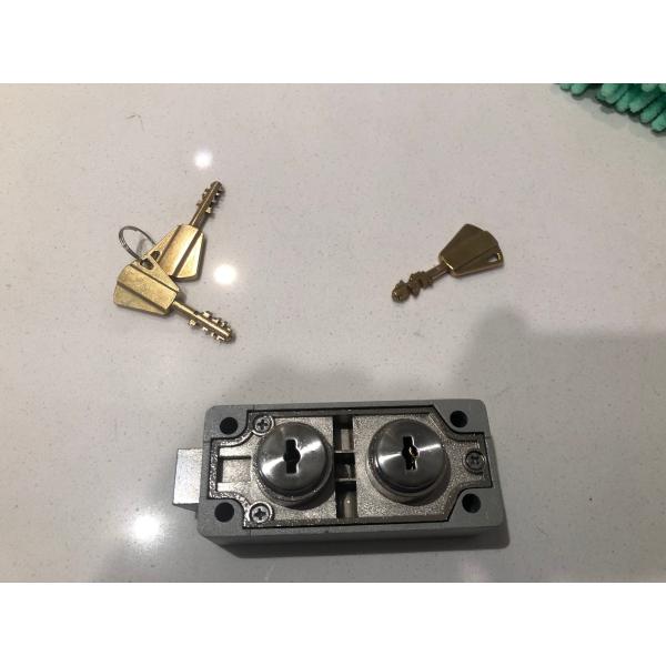 Durable Copper Dual Keys Safe Deposit Box Lock With UL Listed