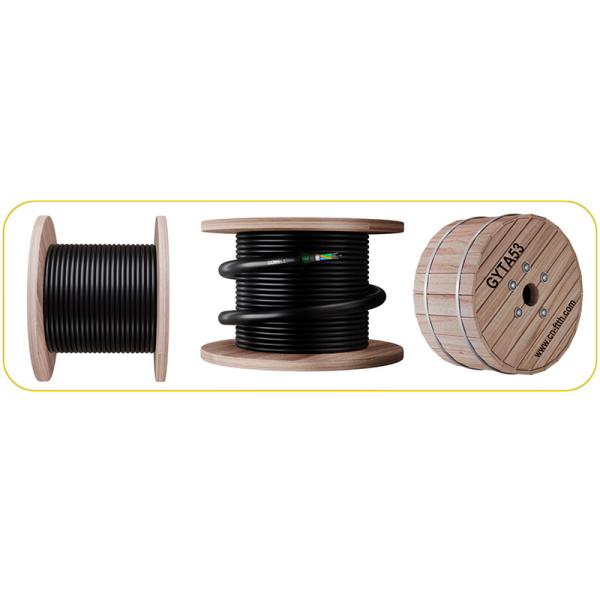 Colored Fiber Optic Network Cable 48 Core Fiber Cable GYTA53 With A PE Outer Sheath