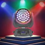 80 Ra Color Rendering Index Stage Lighting 36x10W RGBW 4-in-1 Zoom Wash Moving