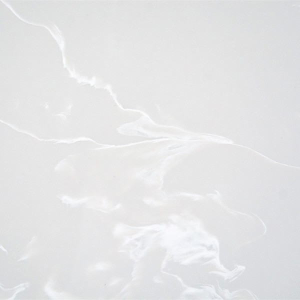 7.5Mohs 30MM White Calacatta Quartz Stone With Washed Out Veins